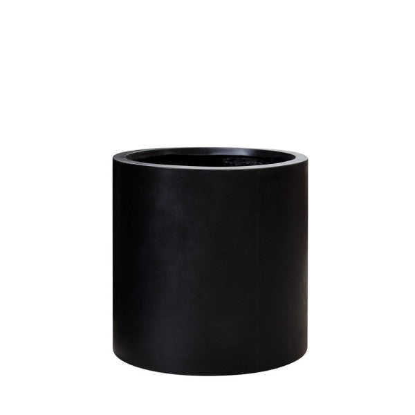 Mikonui Cylinder Outdoor Planter - Black (3 Sizes)