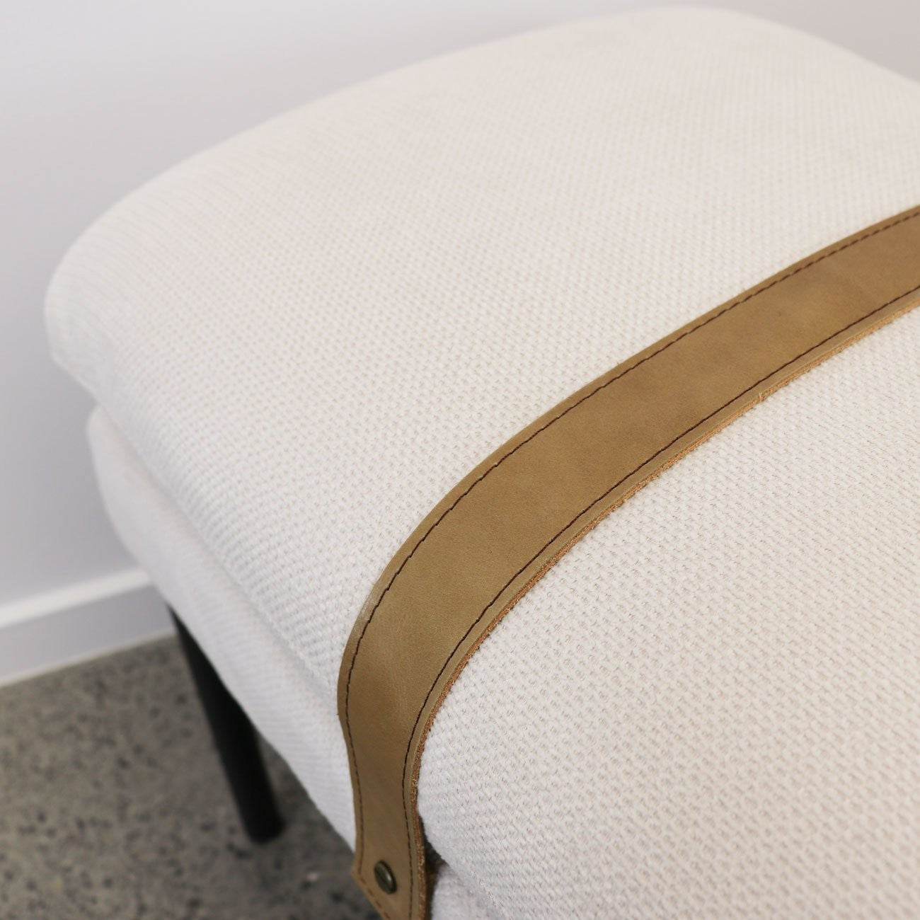 Baxter Ottoman/Bench Seat - Ivory