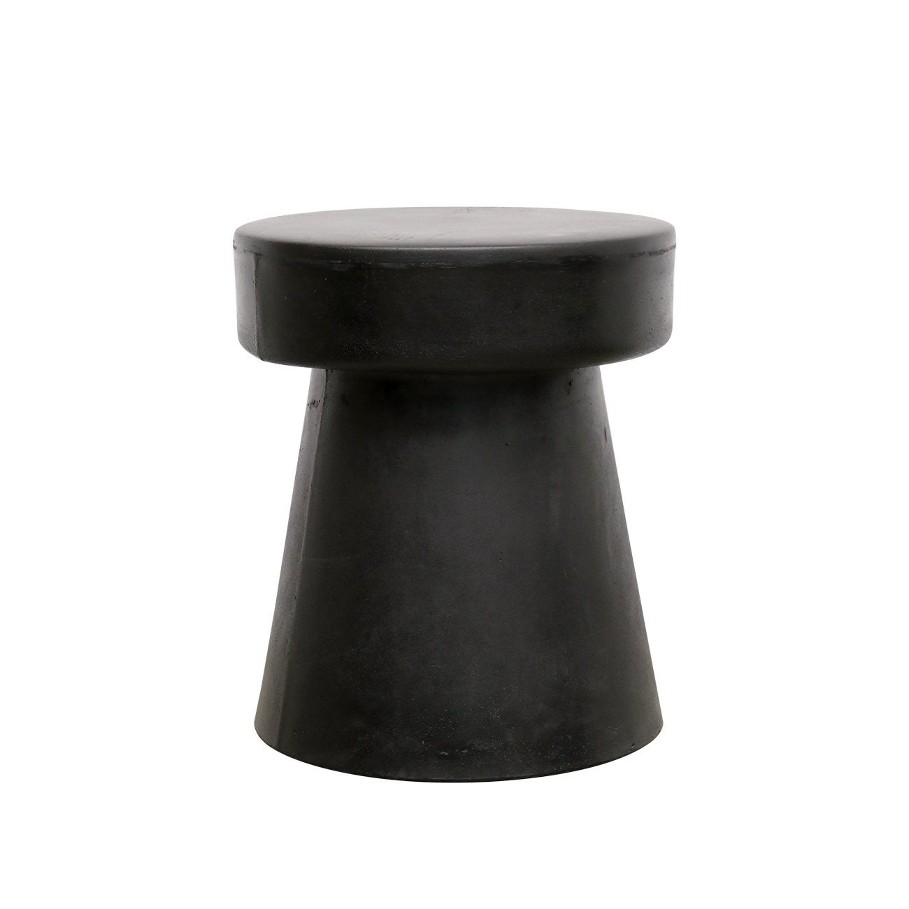 Mushroom Concrete Side Table / Stool - Black