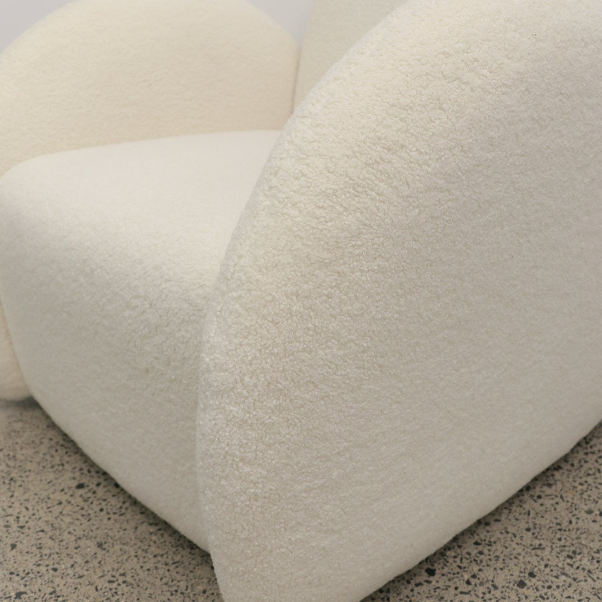 Snugg Swivel Occasional Chair - Cream Shearling