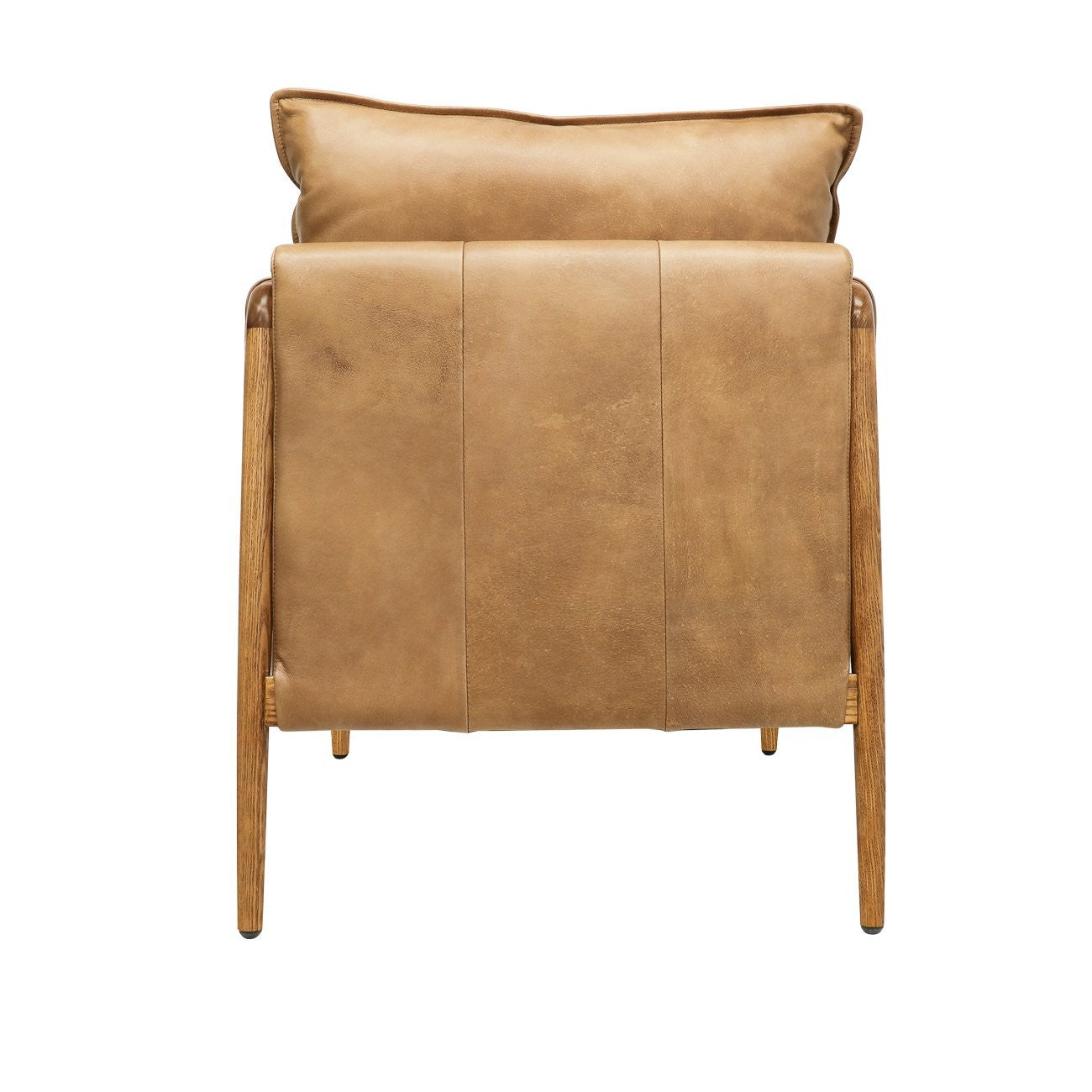 Saddle Occasional Chair - Tan Leather