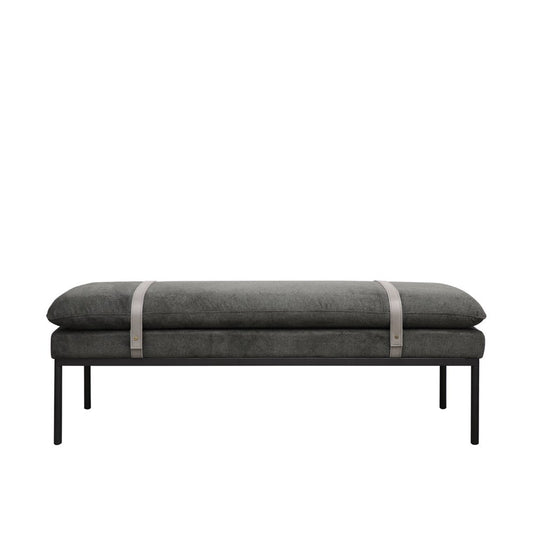 Baxter Ottoman/Bench Seat - Charcoal
