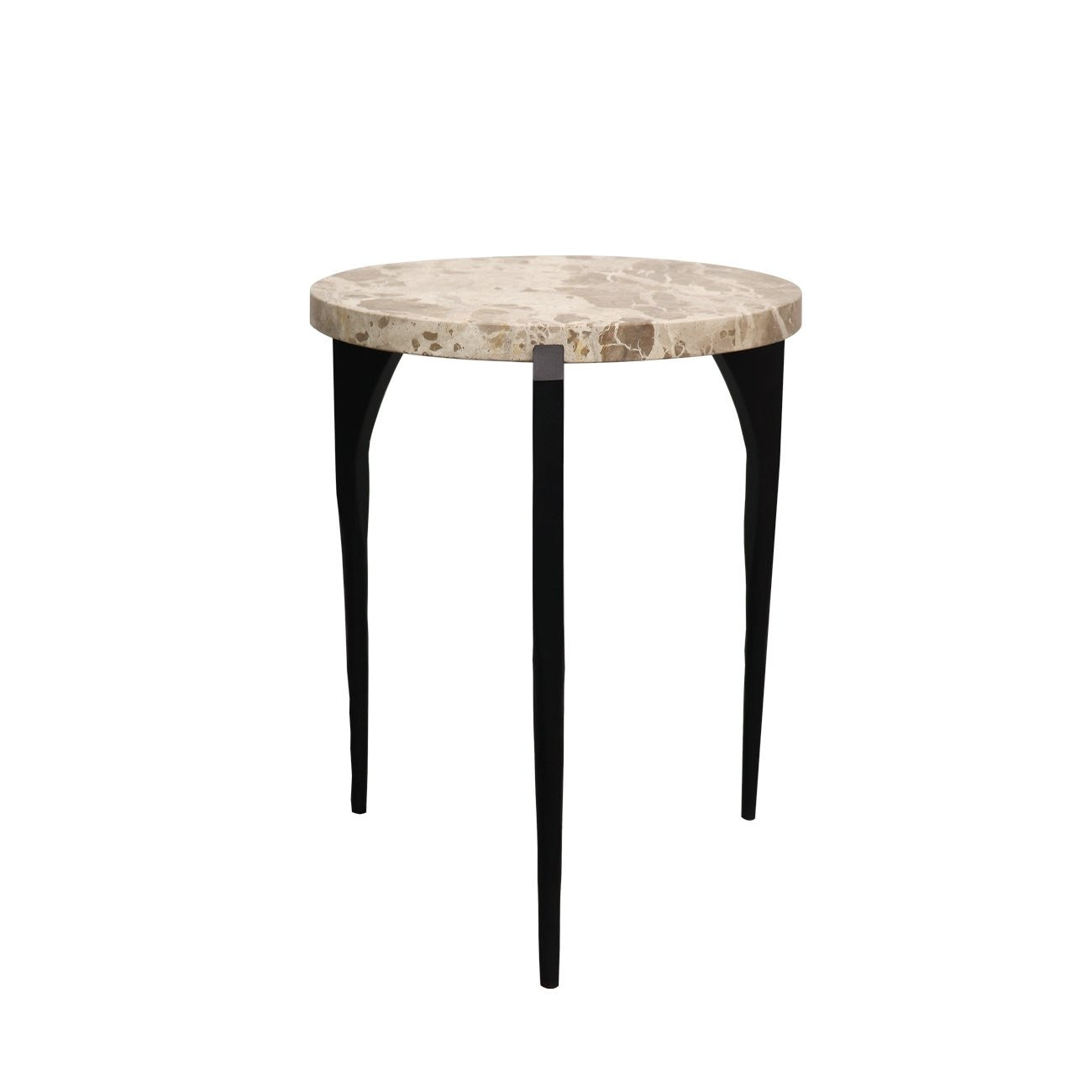 Ariana Side Table - Beige Marble Top