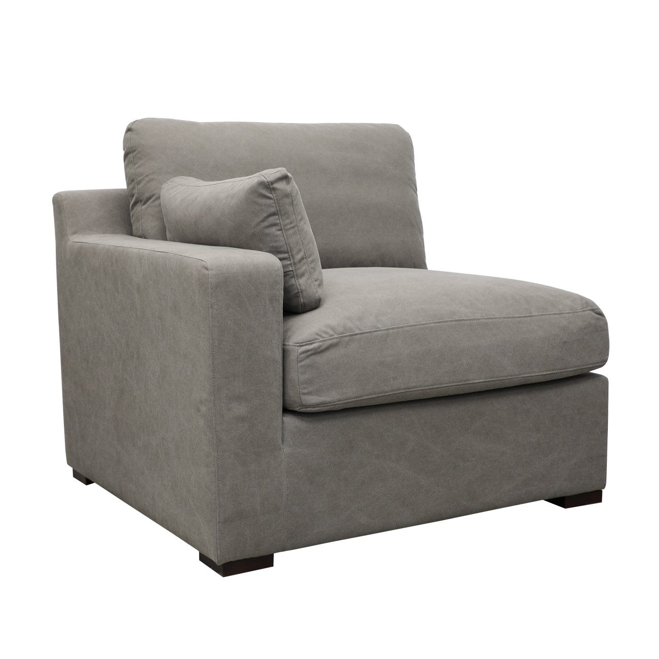 Lisbon Modular Sofa 1 Seater Left Arm - Grey