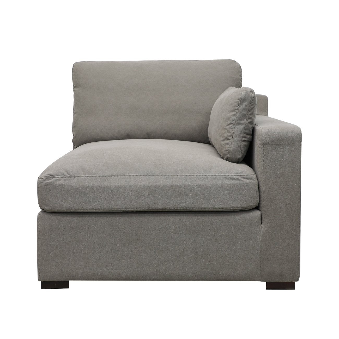 Lisbon Modular Sofa 1 Seater Right Arm - Grey