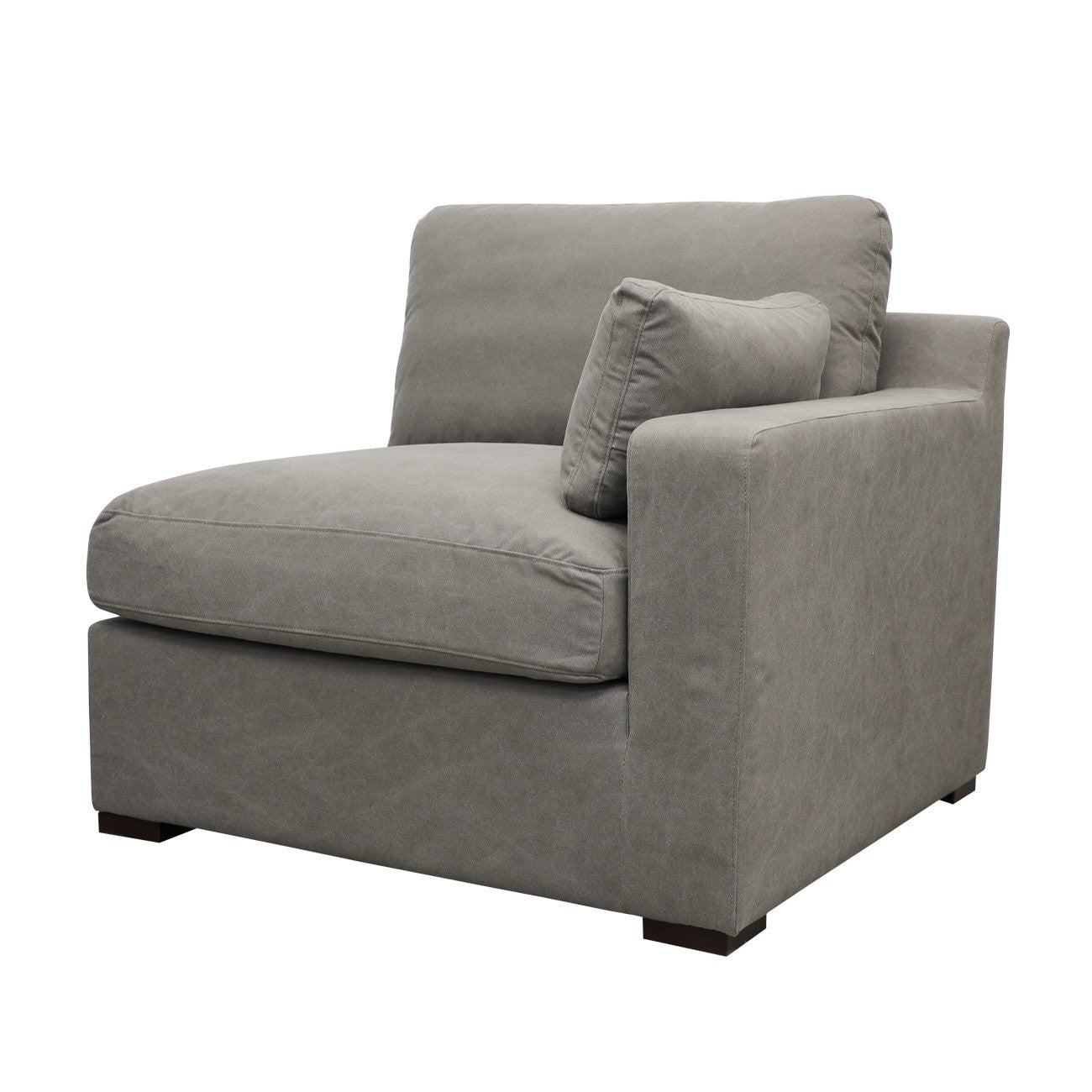 Lisbon Modular Sofa 1 Seater Right Arm - Grey