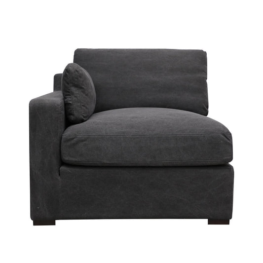 Lisbon Modular Sofa 1 Seater Left Arm - Charcoal