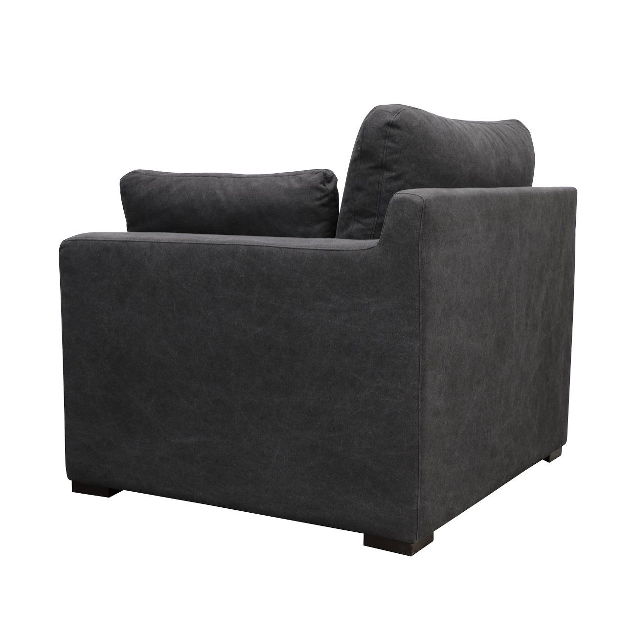 Lisbon Modular Sofa 1 Seater Right Arm - Charcoal