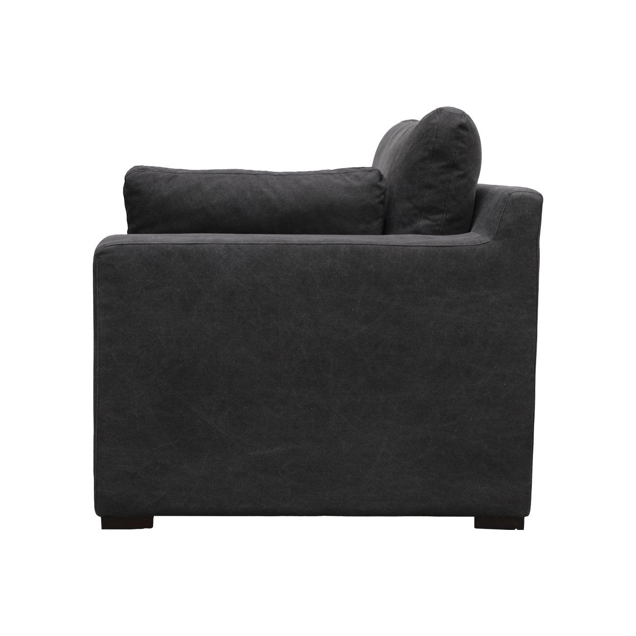 Lisbon Modular Sofa 1 Seater Right Arm - Charcoal
