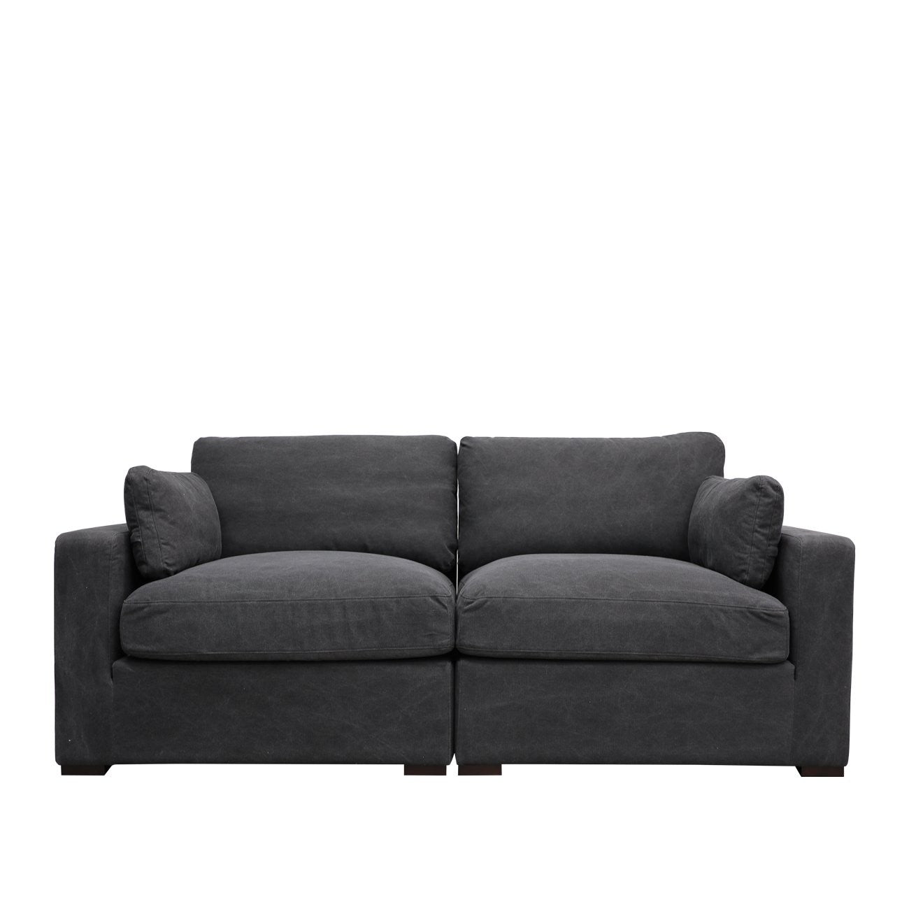 Lisbon Modular Sofa 1 Seater Right Arm - Charcoal