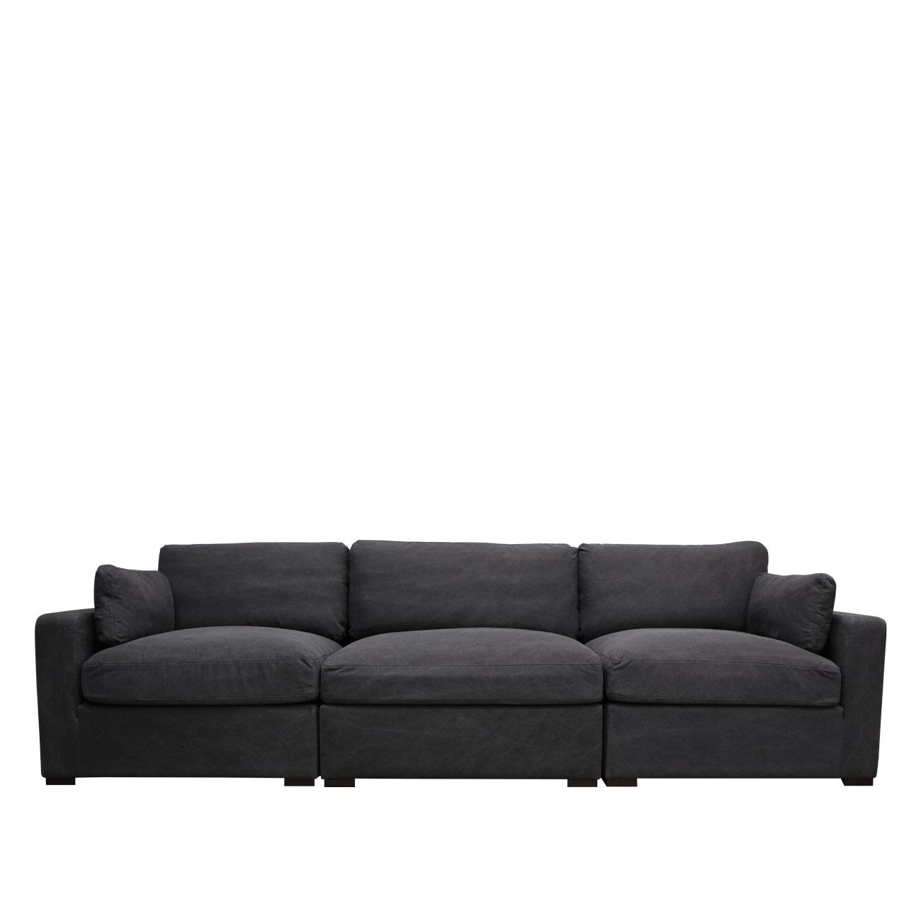Lisbon Modular Sofa 1 Seater Left Arm - Charcoal