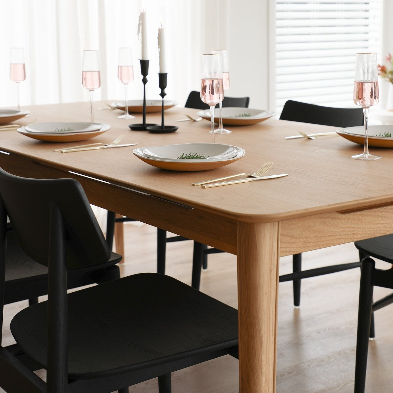 Rokke Oak Dining Table - 220cm