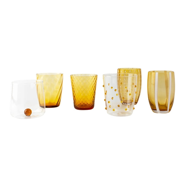 Melting Pot Tumblers - Amber