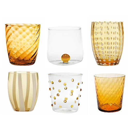 Melting Pot Tumblers - Amber
