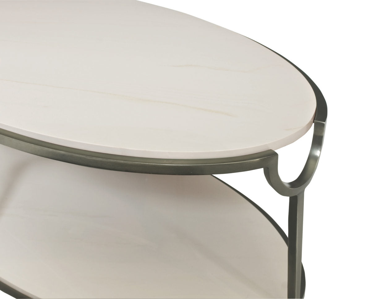 Morello Oval Metal Coffee Table
