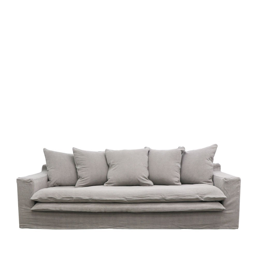 Keely Slipcover Sofa 3 seater - Cement