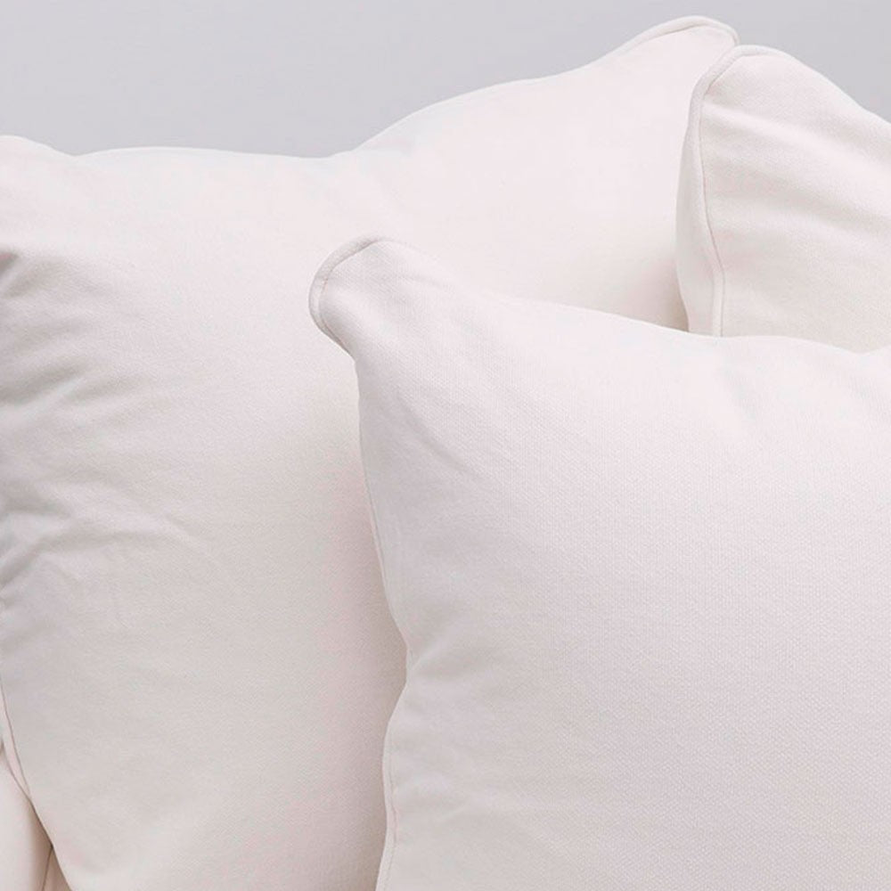 Keely Slipcover Sofa 3 Seater - White