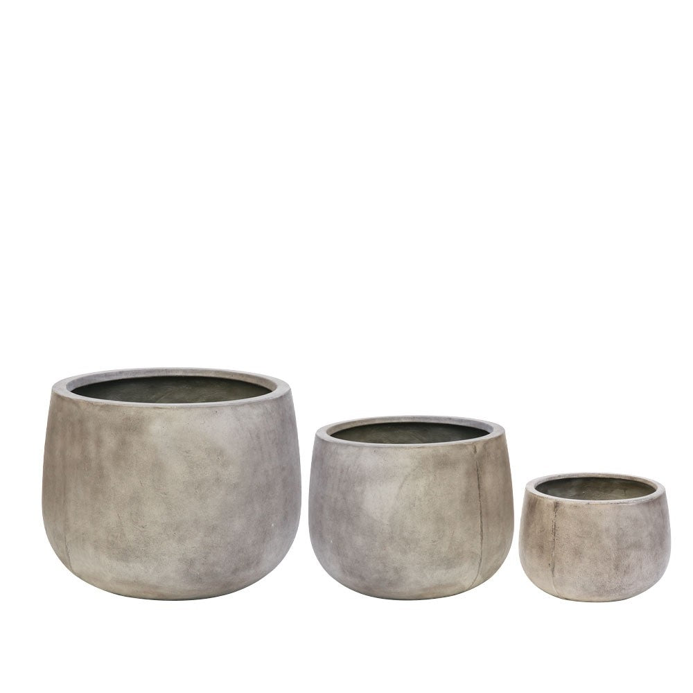 Ahuriri Outdoor Planter - Weathered Cement (3 Sizes)