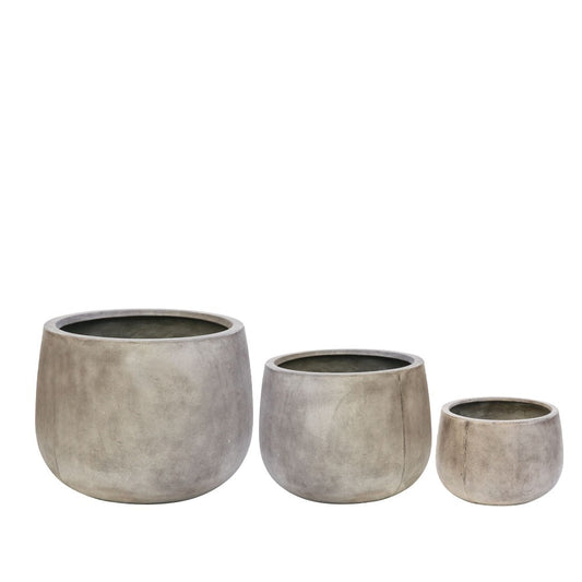 Ahuriri Outdoor Planter - Weathered Cement (3 Sizes)