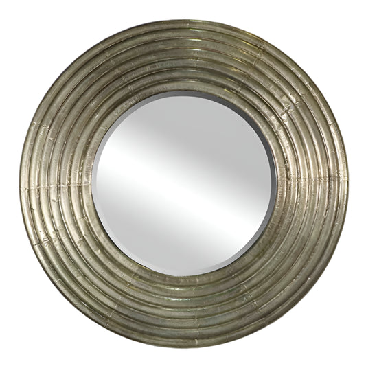 Lucius Wall Mirror - Aged Silver