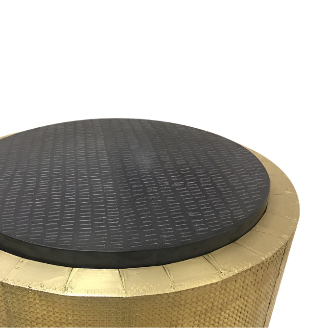 Monterey Side Table - Black Marble Top