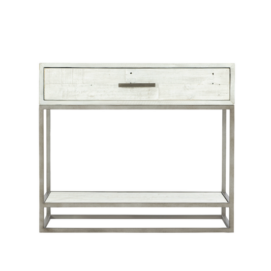 Alvar Bedside Table - Brushed White