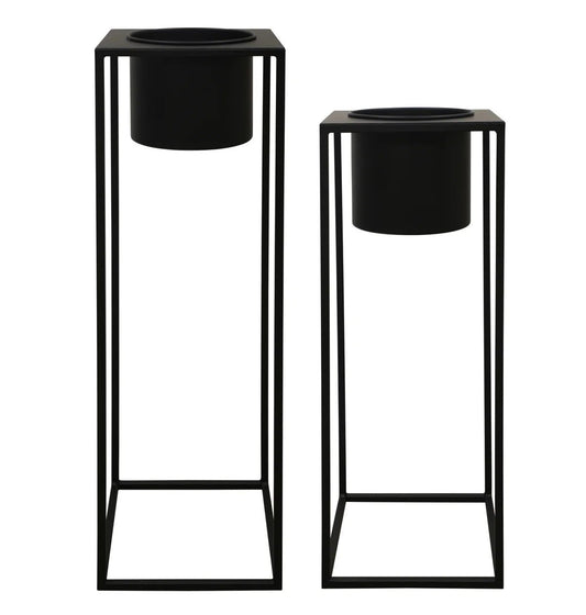 Ashworth Planter Stands (set of 2) - Black