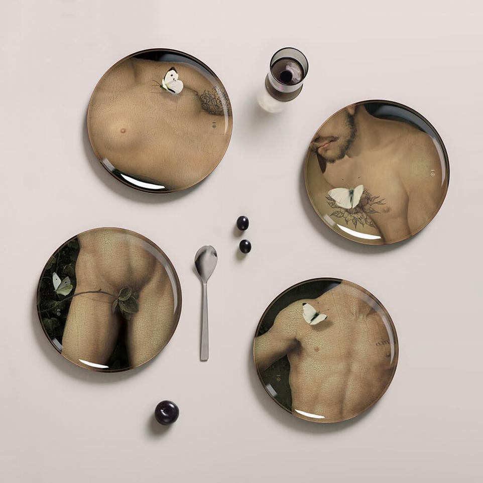 Yuan 4 Plate Set - Eden by ibride