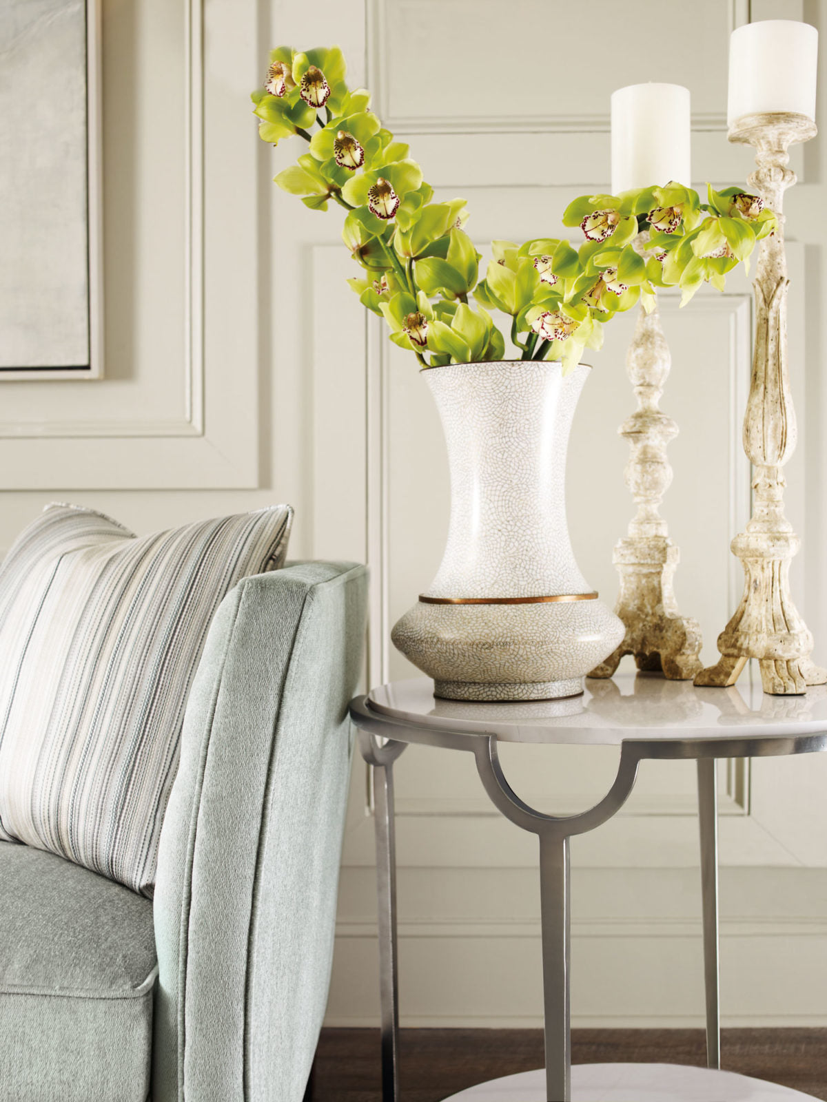Morello Oval Metal Side Table