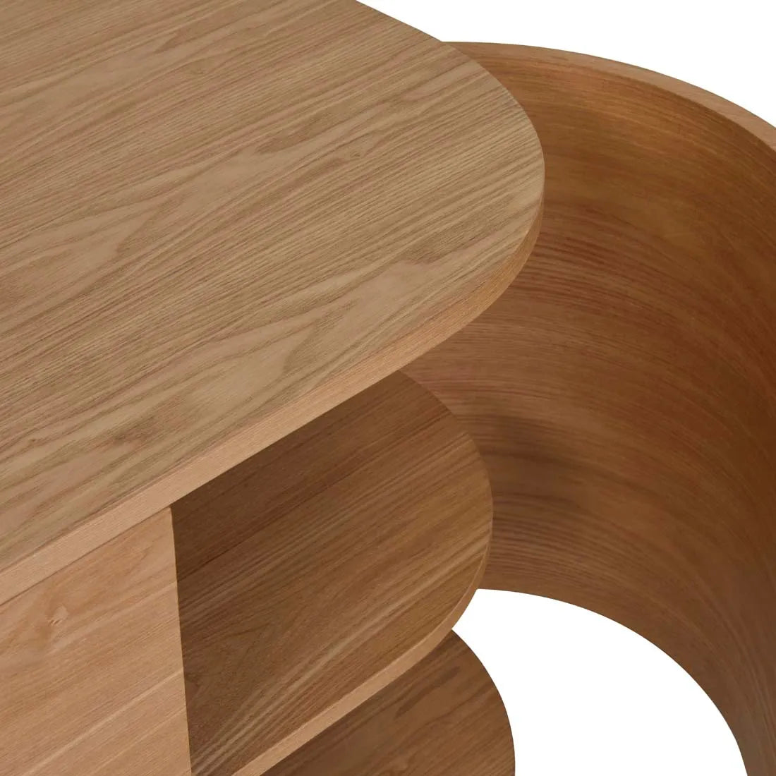 Orson Round Buffet - Natural Ash