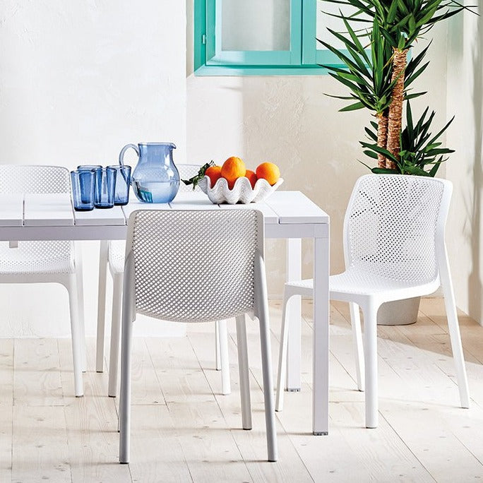 Bit Outdoor Dining Chair - White