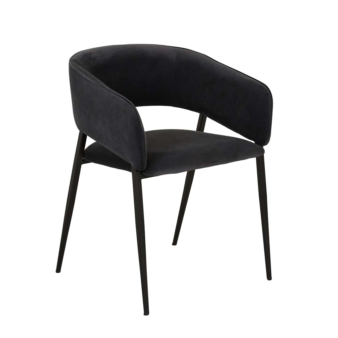 Eliza Dining Armchair - Onyx Velvet