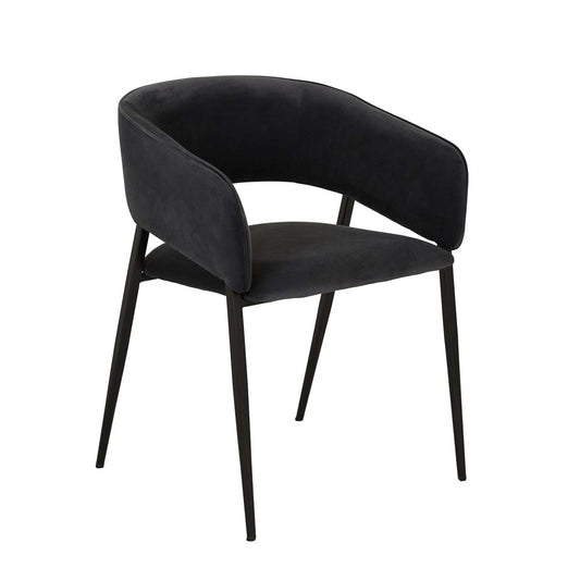 Eliza Dining Armchair - Onyx Velvet