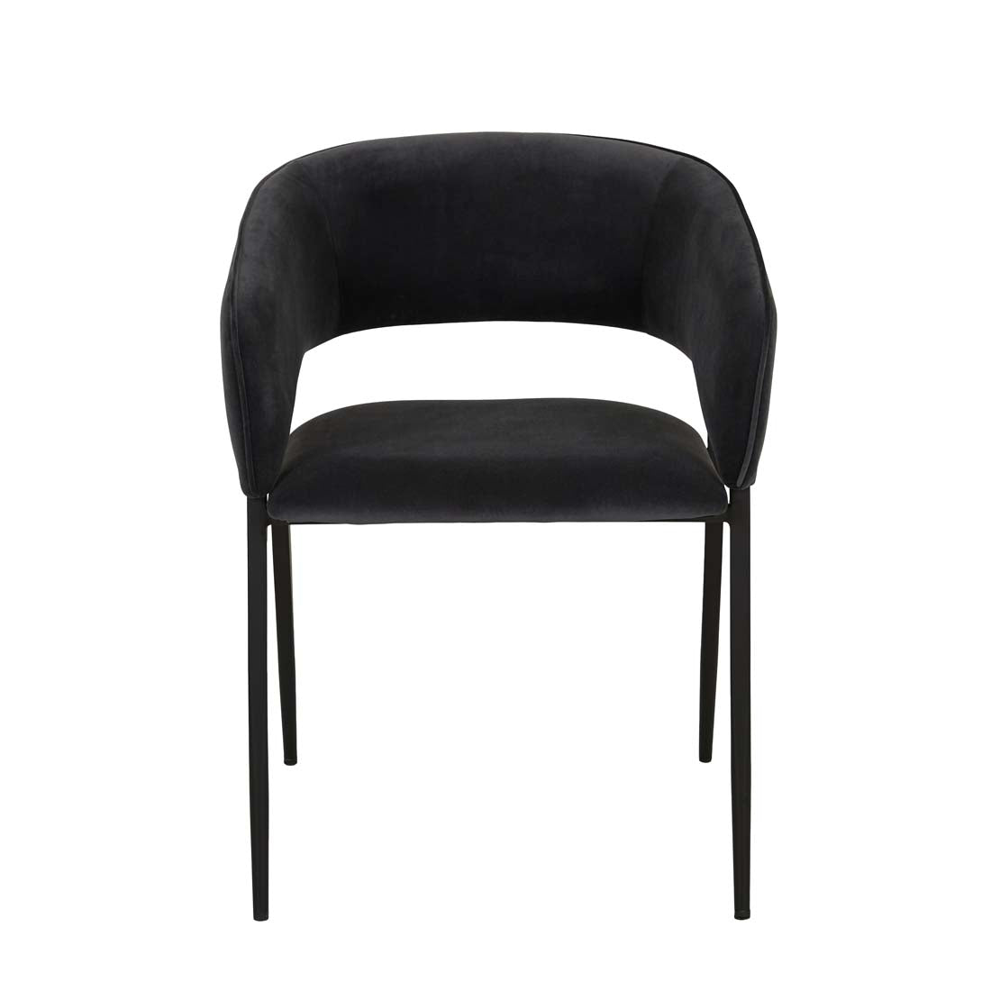 Eliza Dining Armchair - Onyx Velvet