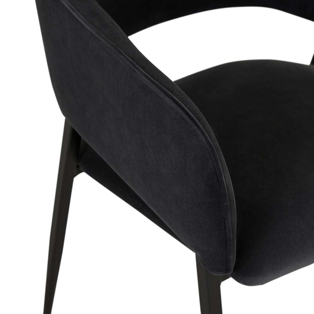 Eliza Dining Armchair - Onyx Velvet