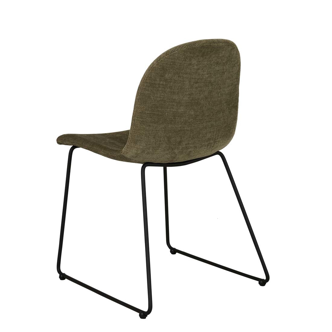 Smith Sleigh Dining Chair - Copeland Olive