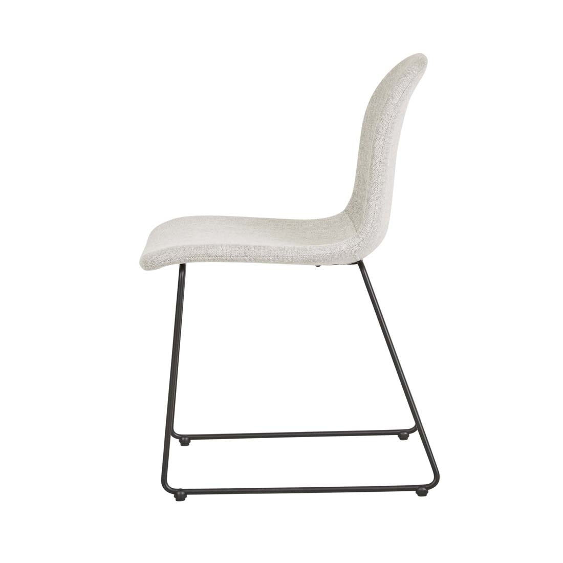 Smith Sleigh Dining Chair - Winter Grey