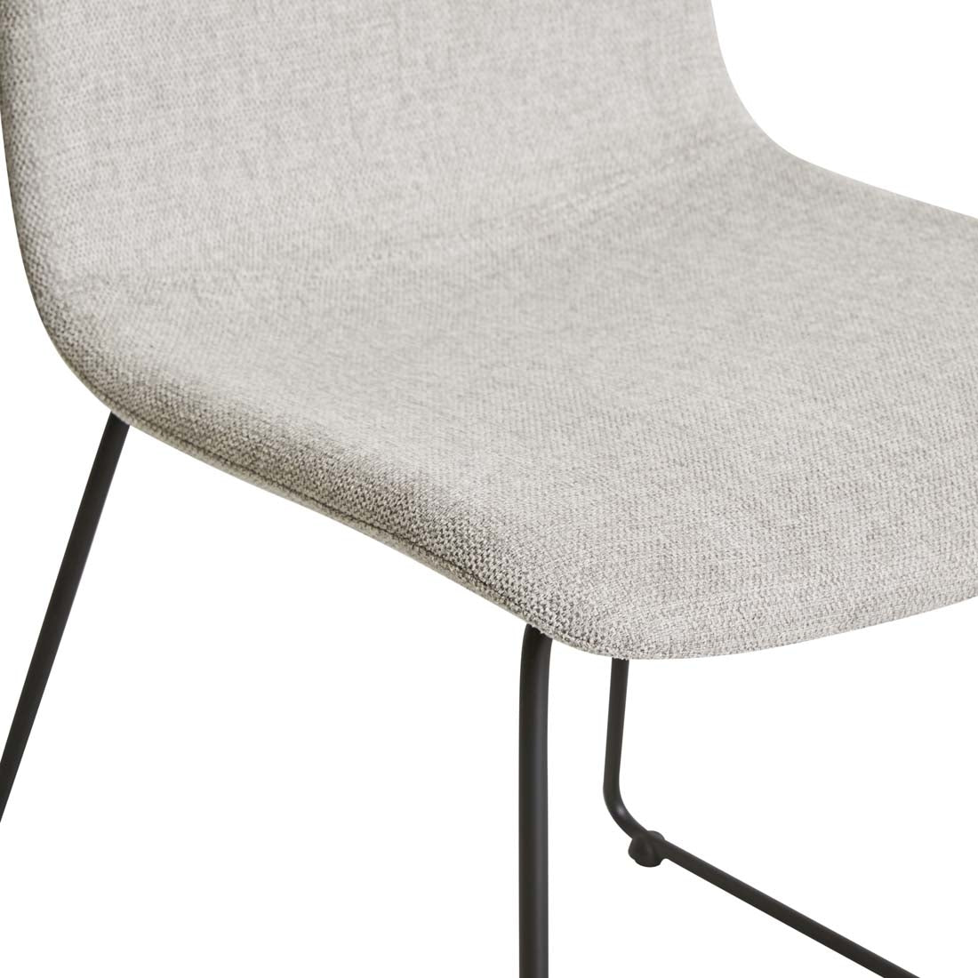 Smith Sleigh Dining Chair - Winter Grey