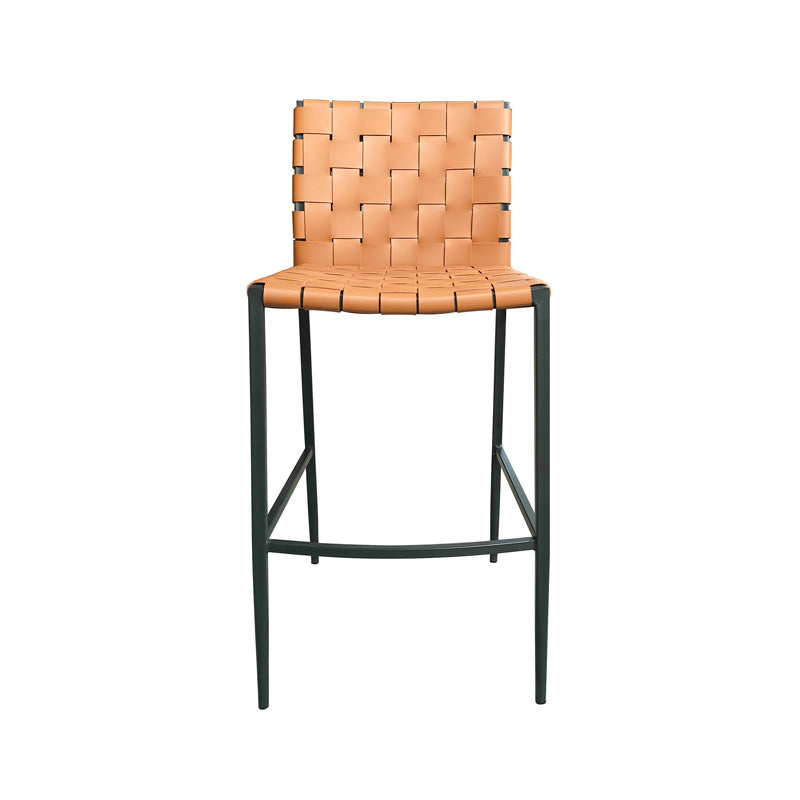 Calibre Barstool - Faux Tan Leather & Black Legs