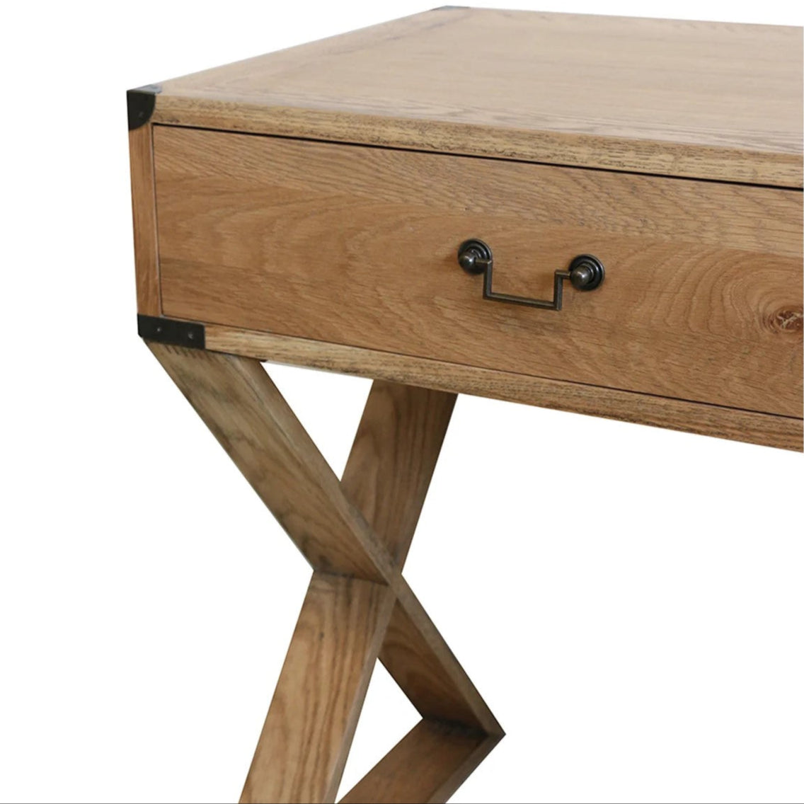 Campaign 2 Drawer Desk - Oak