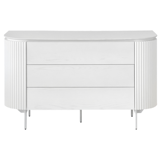 Ondata 3 Drawer Dresser - White