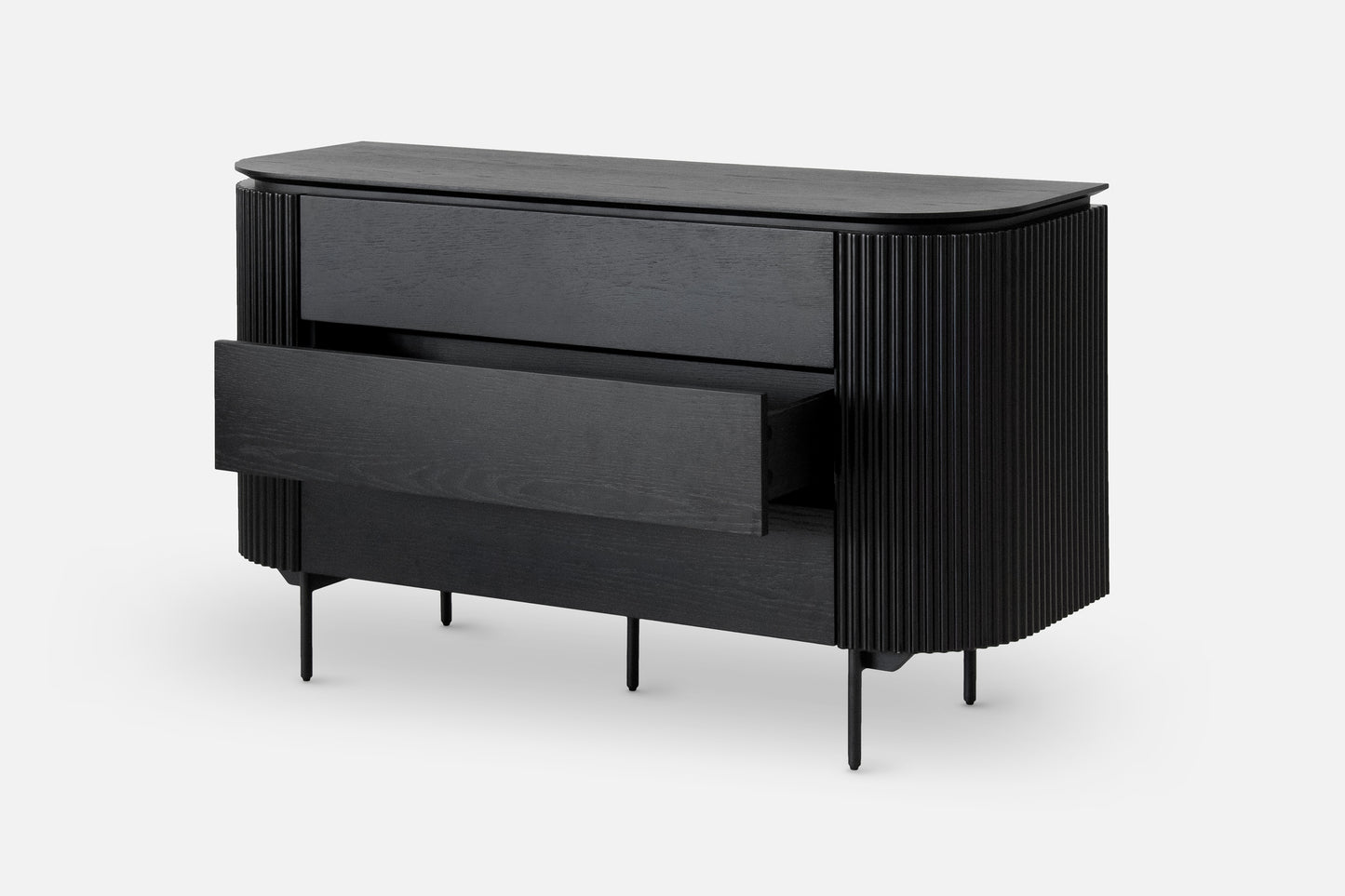 Ondata 3 Drawer Dresser - Black