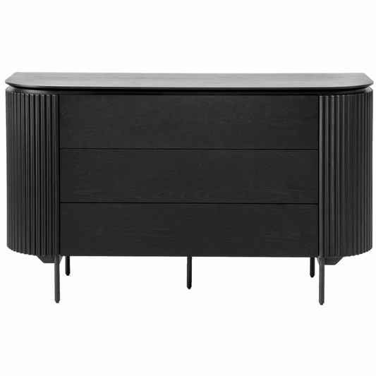Ondata 3 Drawer Dresser - Black