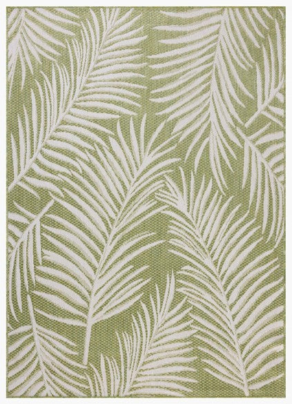 Palm Outdoor Rug - Ivory & Green