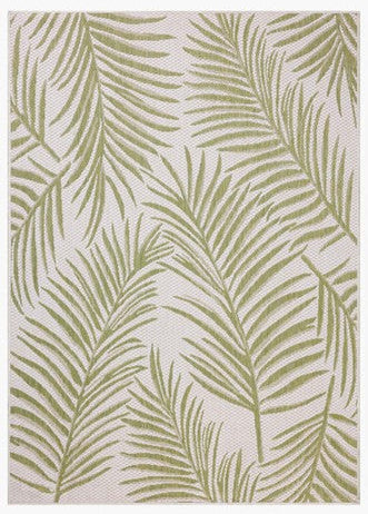 Palm Outdoor Rug - Ivory & Green