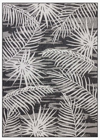 Palm Outdoor Rug - Ivory & Onyx