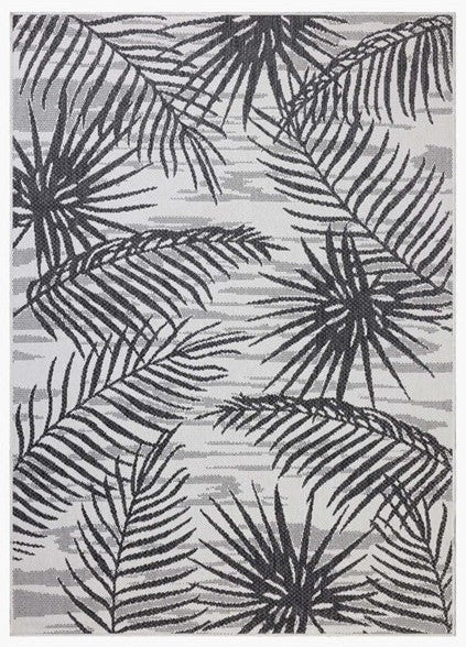 Palm Outdoor Rug - Ivory & Onyx
