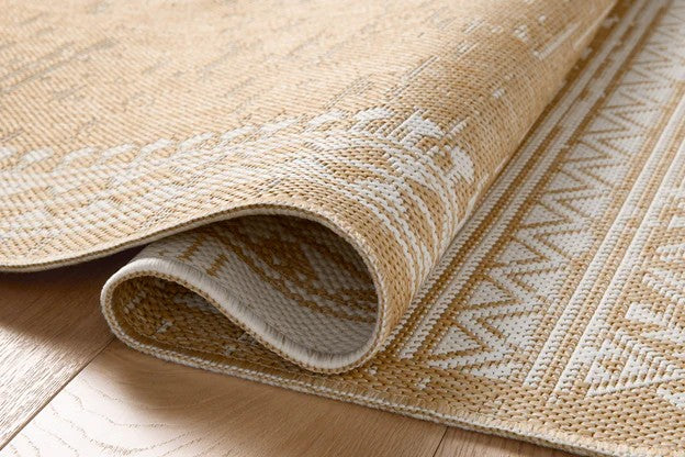 Aztec Outdoor Rug - Ivory & Wheat