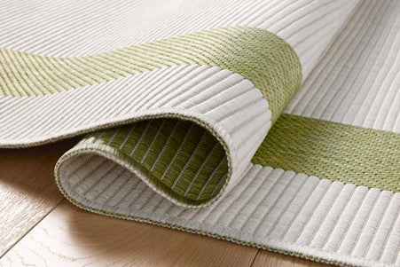 Border Outdoor Rug - Ivory & Green