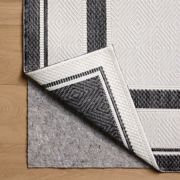 Borders Outdoor Rug - Ivory & Onyx